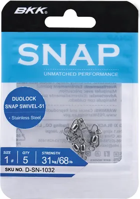 Image de BKK Duolock Snap Swivel 51 Émerillon avec mousqueton #2 41kg