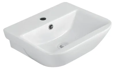 Produktbild von sanicomfort Waschbecken LENAKA, 55 cm, Waschtisch aus Sanitärkeramik, weiß