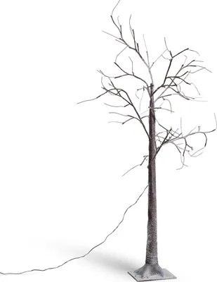Produktbild von Weihnachtsbaum 64 LED 150 cm Warmweiss Dunkelbraun