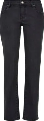 Obrázek produktu pro Dámské kalhoty Urban Classics Ladies Low Waist Straight Denim Pants black washed - 33