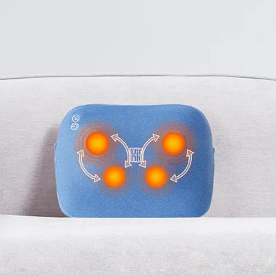 Produktbild von Mini Shiatsu Massagekissen mit Wärmefunktion für Schultern, Nacken, Rücken und Beine