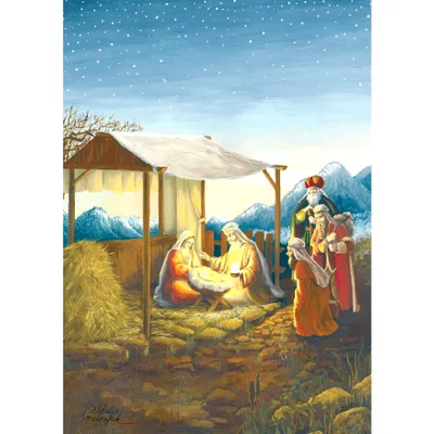 Produktbild von Adventskalender Heilige Nacht mit Krippenszene und Geschichte