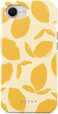 Image de Étui MagSafe pour Apple iPhone 16e - Coque arrière Burga Tough - Lemon Tart