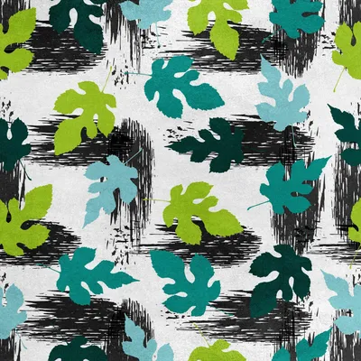 Image de Royal Velvet Tissu Polyester A coudre - Motif feuilles tombantes