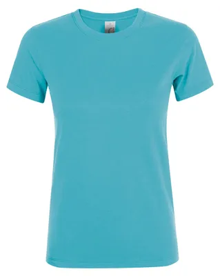 Image de SOLS T-shirt femme manches courtes Regent PC2792 (L) (Bleu turquoise)