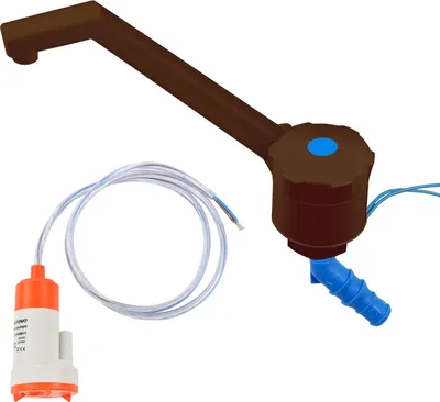 Produktbild von 12V Wasserhahn "Novo" braun im Set mit 12 Volt Tauchpumpe