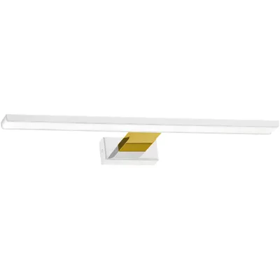 Zdjęcie produktu dla Lampa ścienna kinkiet LED Milagro WHITE ML7884 biel / złoto