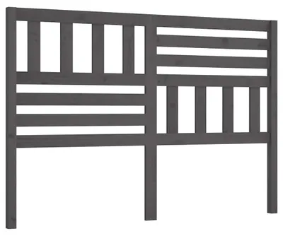 Obrázok produktu pre vidaXL Čelo postele sivé 166x4x100 cm Masívne borovicové drevo