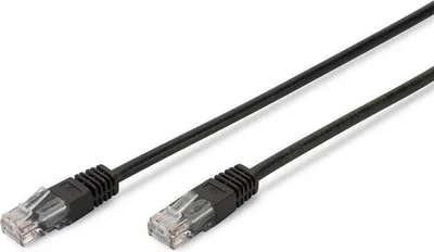 Zdjęcie produktu dla Digitus Kabel krosowy CAT 5e U/UTP, 5 m, Cat5e, U/UTP (UTP), Czarny