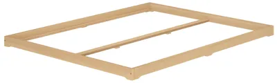Produktbild von Niederflurbett Bodenbett Studentenbett Teenagerbett 200x200 Buche Massivholz V-60.66-20Rollrost inkl.