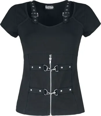 Produktbild von Chemical Black T-Shirt Damen Maniacal Top schwarz XS