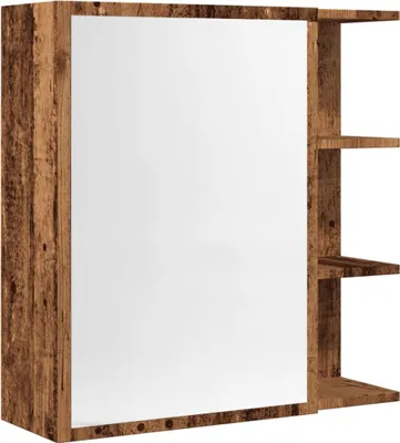 Immagine prodotto di Mobile da Bagno a Specchio Legno Antico 62,5x20,5x64 cm Legno