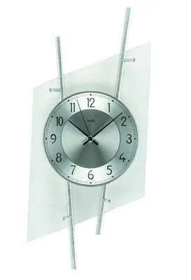 Image de Horloge murale radio-pilotée AMS, Funkwerk, 24 x 55 x 10 cm, 5882