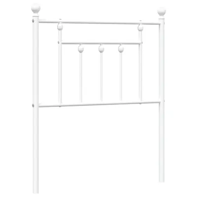 Produktbild von vidaXL Ersatz-Kopfteil Metall Weiß 75 cm
