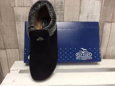 Produktbild von Fly Flot Damen Knöchel Hausschuh schwarz 41