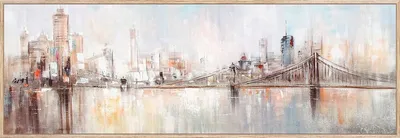 Produktbild von Ölgemälde Stadt 30X90