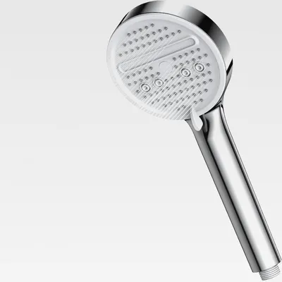 Produktbild von Duschkopf Regendusche, 5 Strahlarten Hochdruck Duschkopf wassersparend Handbrause – 12 cm duschkopf groß mit Luftdruck Strahl, Silikon Düsen, ABS Brausekopf Dusche mit G1/2 Anschluss