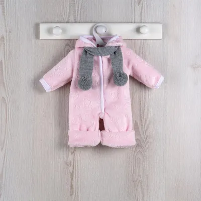 Produktbild von Asi Puppenkleidung Fleece Schneeanzug skandinavischer Stil rosa Puppe