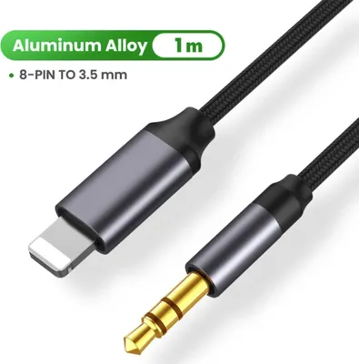 Produktbild von Aux Kabel 3,5 mm Klinkenkabel Audio Adapter Kopfhörerkabel für iPhone iPad 1m