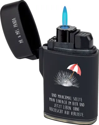 Produktbild von Mr. & Mrs. Panda sturmfeuerzeug Seeigel - Schwarz - Geschenk, anzünder, sturmfeuerzeuge, Meer, Gasfeuerzeug, Leben, Feuerzeuge, Hier und Jetzt, Feuerzeug, Achtsamkeit