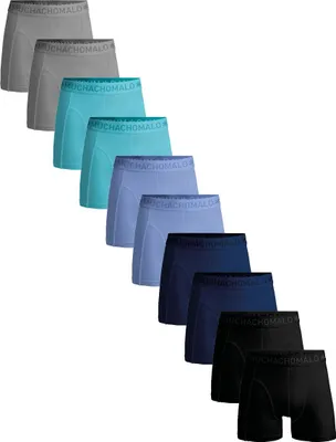 Produktbild von Muchachomalo Herren Boxershorts – 10er Pack – Baumwolle Stretch – Bequeme Unterwäsche – Größe L - U-LCSOLID1010-100