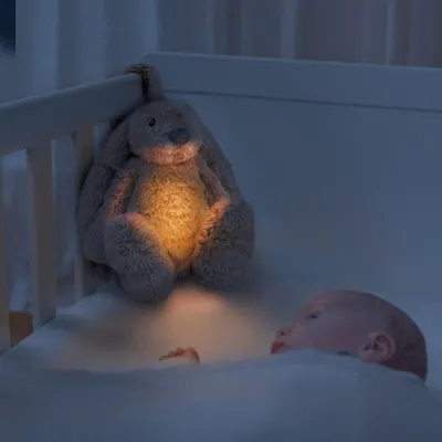 Produktbild von ZAZU - Kaninchen RO mit Nachtlicht und USB-Ladefunktion beige