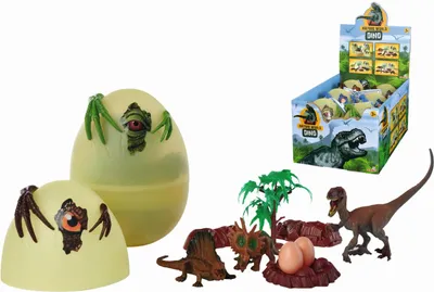 Produktbild von Dino-Eier mit Zubehör, 3 Typen, DP6