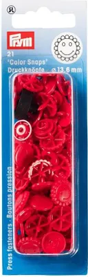 Obrázok produktu pre PRYM Stláčacie gombíky Color snaps Červená 12,4 mm