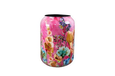 Image de TS Collection - Pot de fleurs haut Fiesta fuchsia - 30x42