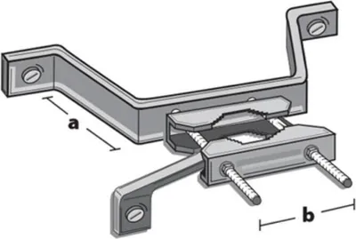 Produktbild von Mauerhalterung für Masten bis 60mm, 225mm Wandabstand