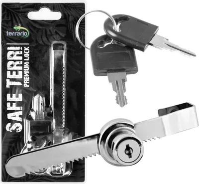 Obrázek produktu pro Terrario Safe Terri 120 - zámek na posuvné dveře 12cm Terrario