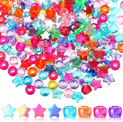 Image de Perles pour la fabrication de bracelets, modèle "Star Barrel"