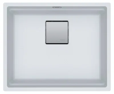 Produktbild von FRANKE Unterbauspüle KUBUS 2 KNG 110-52 in GLACIER mit Druckknopfventil / Fragranit