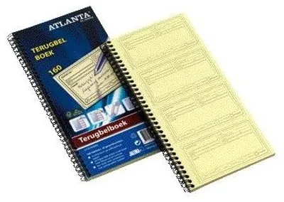 Produktbild von Djois - Rückrufbuch Recyclingpapier 74x128mm 160 Notizen 40 Blatt | 5 Stück