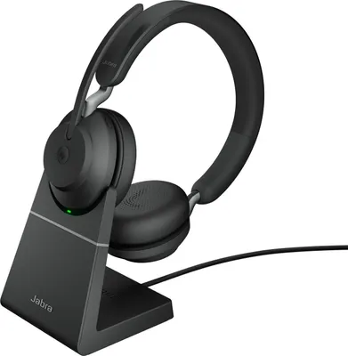 Produktbild von Jabra Headset Evolve2 65 MS Duo, inkl. Link 380a & Ladestat.