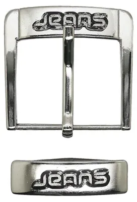 Gürtelschnalle / Gürtelschließe 40mm Metall, silber
