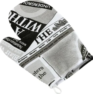 Obrázek produktu pro Kuchyňská chňapka - 28x18 cm - Černá,Bílá