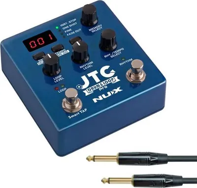 Zdjęcie produktu dla Pedał efektów Nux JTC Drum and Loop Pro z kablem
