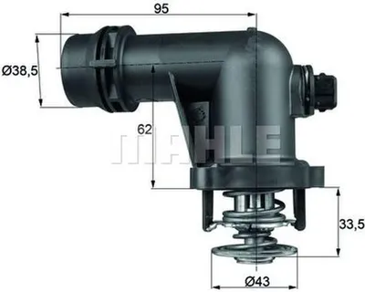 Produktbild von Behr Thermot-Tronik Thermostat, Kühlmittel Tm 15 105
