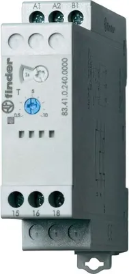 Immagine prodotto di Relè orario industriale Finder 83.41.0.240.0000 24 - 240 V DC/AC 1 contatto in scambio 16 A Max. 400 V/AC (83.41.0.240.0000)