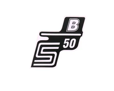 Produktbild von Schriftzug 2EXTREME S50 B Folie / Aufkleber weiß Simson S50 [M53/2] Moped Mokick
