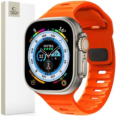 Immagine prodotto di Tech-Protect Iconband Line Apple Watch 6 / 7 / 8 / 9 / 10 / Se / Ultra 1 / 2 (44 / 45 / 46 / 49 Mm) Arancione