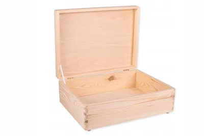 Zdjęcie produktu dla Pudełko Drewniane Skrzynka Z Wiekiem 40x30x14 cm