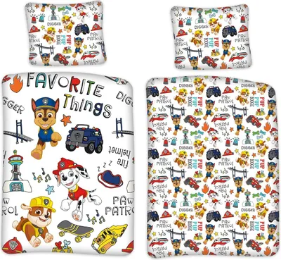 Produktbild von PAW Patrol - Favorite Things - Wende-Bettwäsche-Set, 135x200 & 80x80