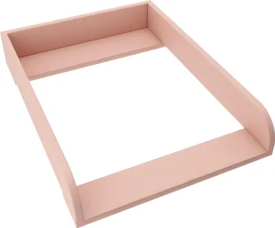 Produktbild von regalik Wickelaufsatz für Koppang von IKEA, Wickeltischaufsatz für 46 cm Kommoden, Abnehmbar Wickelkommode aufsatz, Abgerundeten Frontplatten, Rose, 72cm x 54cm