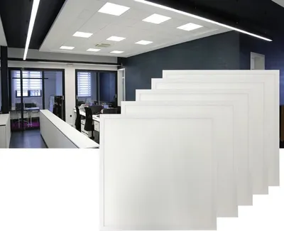 Zdjęcie produktu dla 62 x 62 cm 40W Panel LED Reflektor wpuszczany Reflektor wpuszczany Zimny biały 6400K 3400 lumen Lampa sufitowa Kątowa lampa sufitowa Lampa kuchenna Lampa ścienna Sypialnia Salon Przedpokój Piwnica Oświetlenie łazienkowe Biuro Hala Magazyn Salon fryzjerski