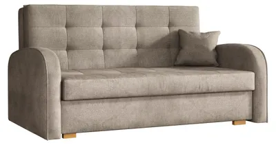 Produktbild von MIRJAN24 Schlafsofa Viva Gold I, einsitzer Polstersofa mit Bettkasten und Schlaffunktion, Stilvoll Couch (Paros 3)