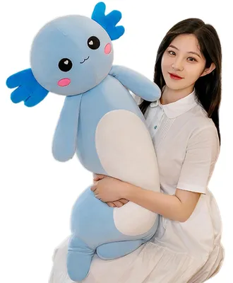 Produktbild von Weiches Axolotl-Kuschelkissen, 65 cm, für Kinder