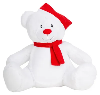 Produktbild von Mumbles - "Zippie" Teddybär LT4724 (Einheitsgröße) (Weiß/Rot)