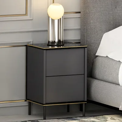 Immagine prodotto di Vestone - Comodino, 40x35x60h cm Nero Antracite, un Ripiano